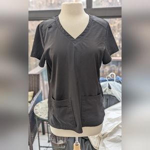 Natural Uniforms black scrub top